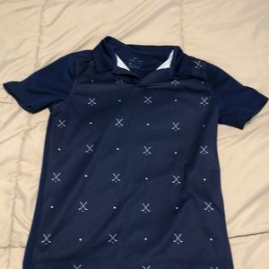 Nike dry fit boys golf shirt